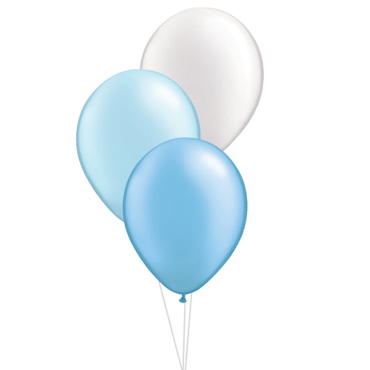 3 Latex Table Centrepiece, Blue Collection