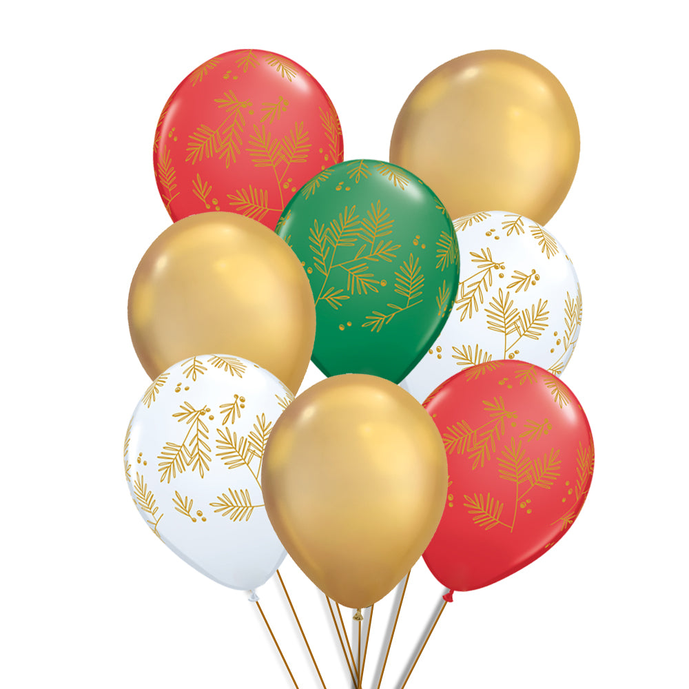 Contemporary Christmas Balloon Assortment