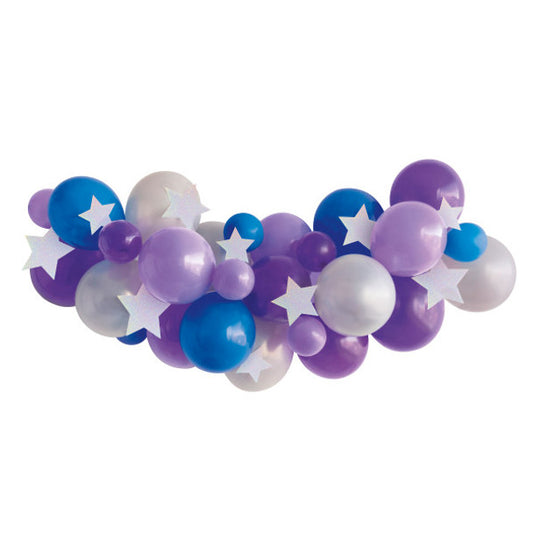 DIY Balloon Swag, Purple Blue