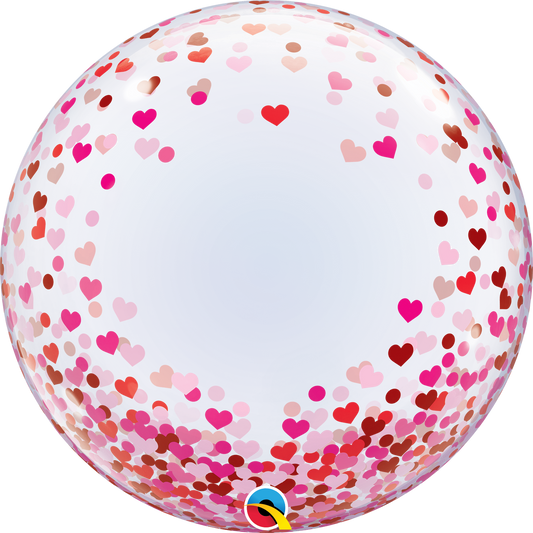 Red Heart Personalised Bubble Balloon