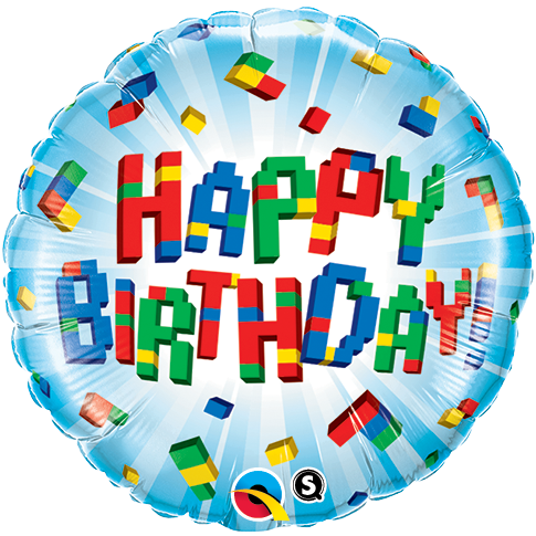 Birthday Blocks Balloon