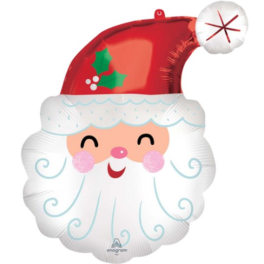 Mini Santa Head Balloon