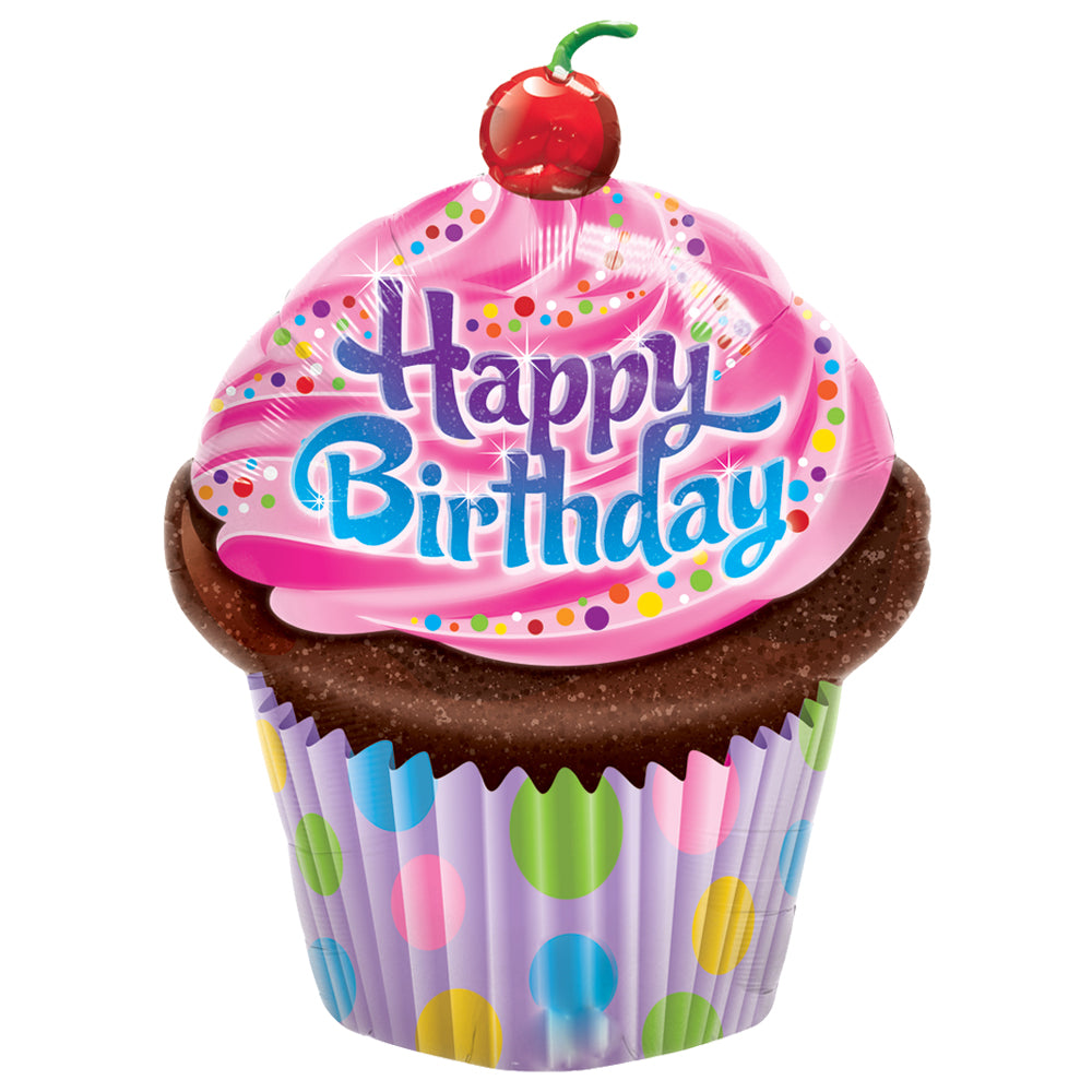 Birthday Cupcake Balloon Range - PartyFeverLtd