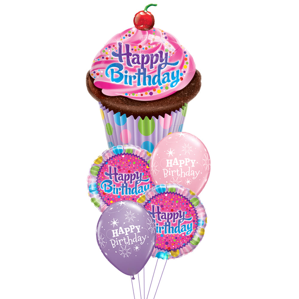 Birthday Cupcake Balloon Range - PartyFeverLtd