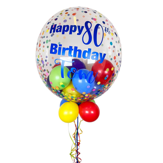 Rainbow Personalised Bubble Balloon