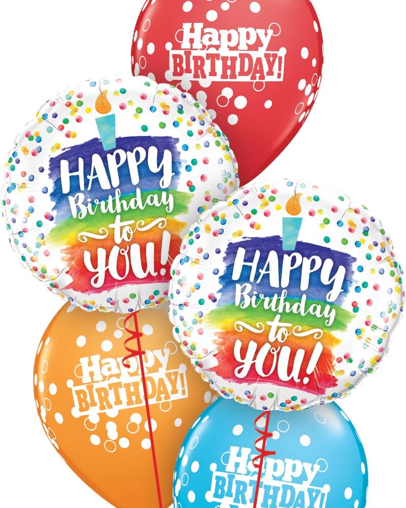 Happy Birthday To You Birthday Balloon Bouquet - PartyFeverLtd