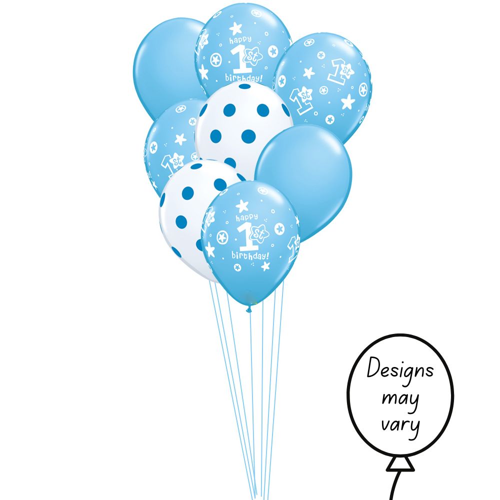Boy's 1st Birthday Mix Balloons