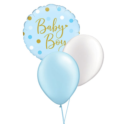 Baby Boy Blue & White Dots Collection