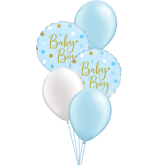 Baby Boy Blue & White Dots Collection