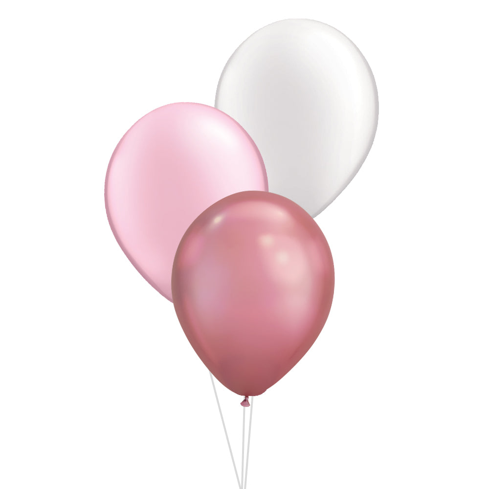 3 Latex Table Centrepiece, Pink Collection