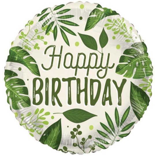 Eco Foliage Birthday Balloon