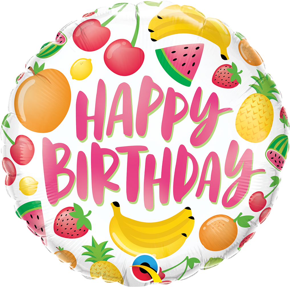 Birthday Fruits Balloon - PartyFeverLtd