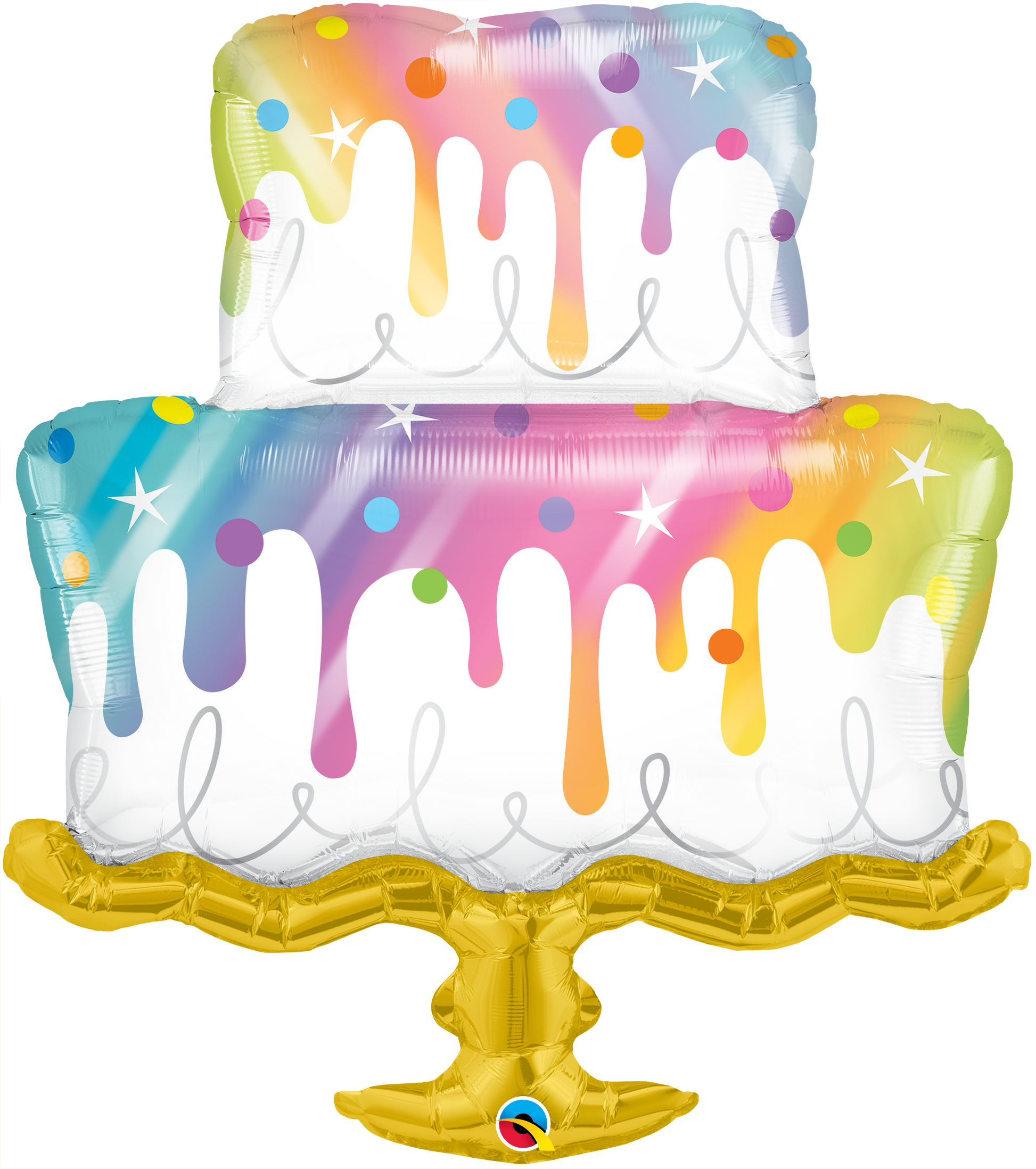 Rainbow  Drip Cake Balloon - PartyFeverLtd