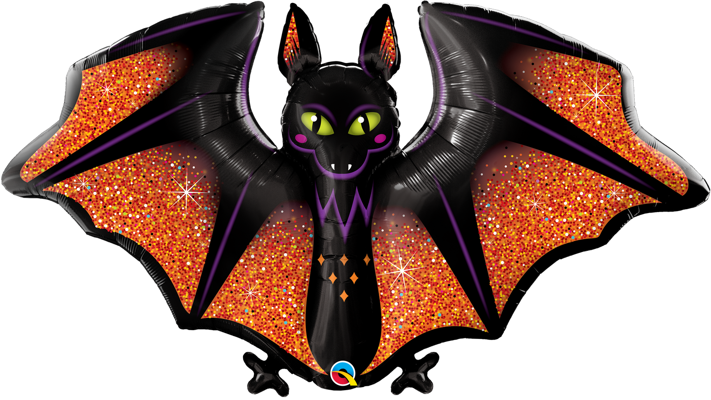 Glitter Bat Supershape Balloon