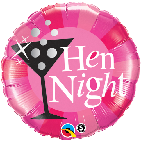 Pink Hen Night Balloon - PartyFeverLtd
