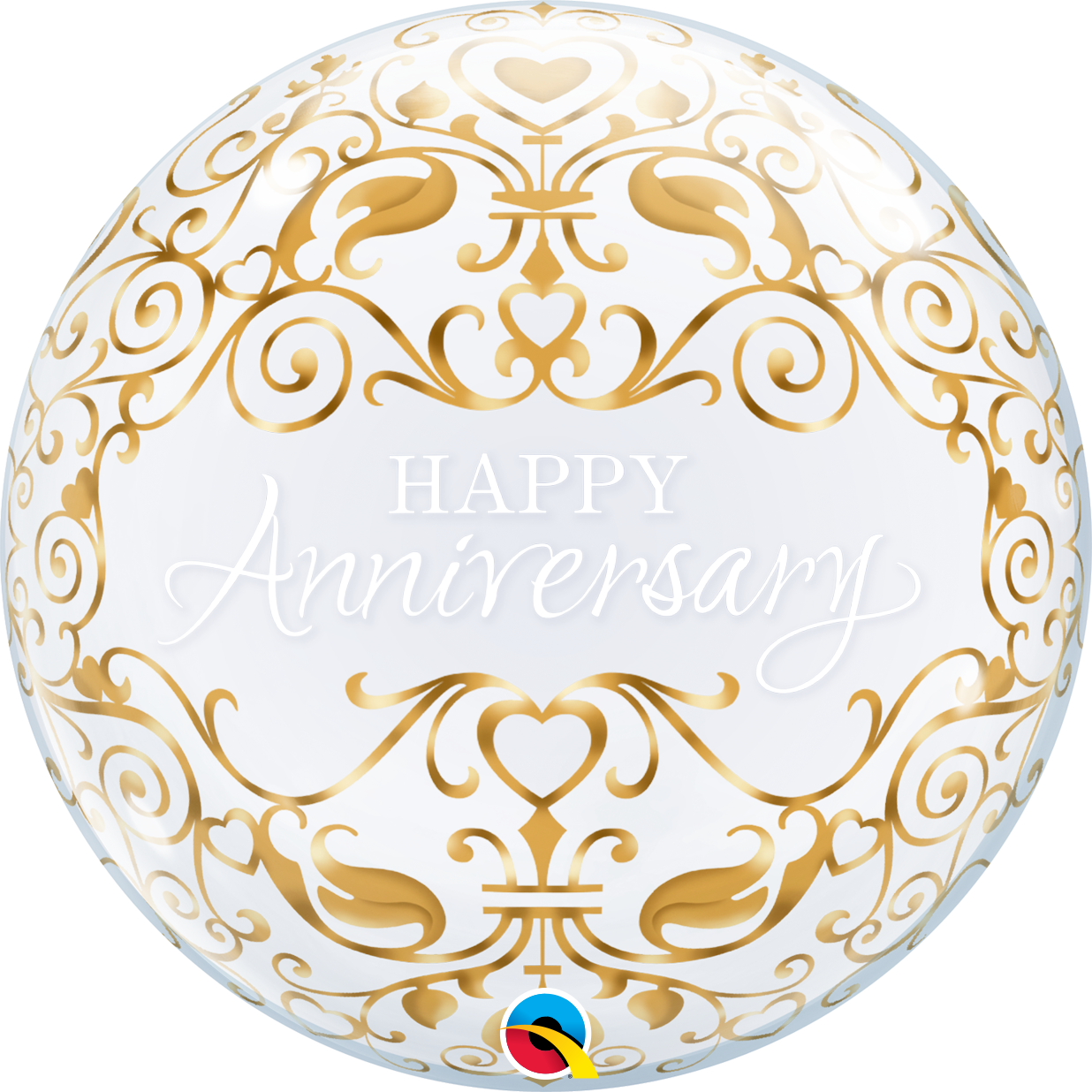 Anniversary Classic Bubble Balloon - PartyFeverLtd