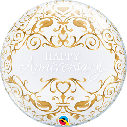 Anniversary Classic Bubble Balloon - PartyFeverLtd