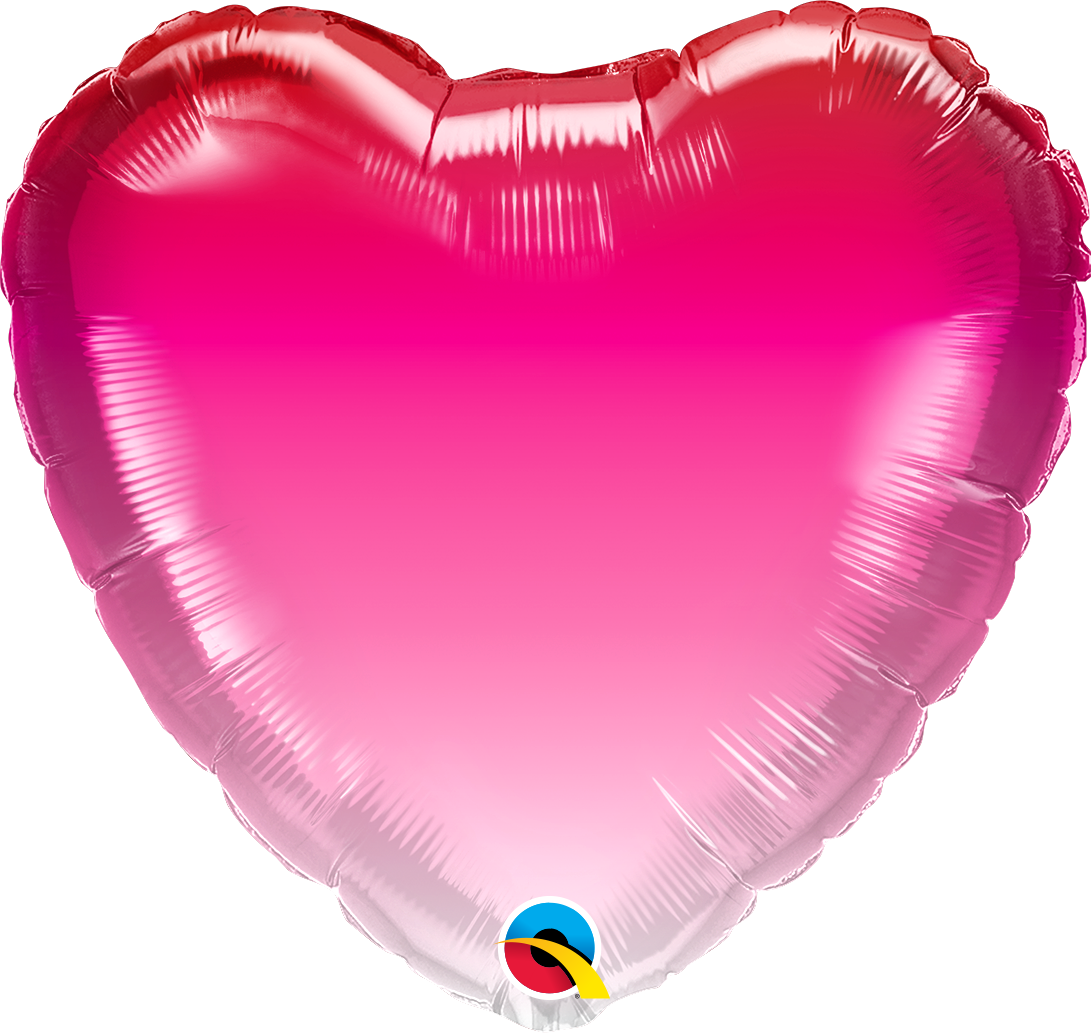 Pink Ombre Heart Balloon