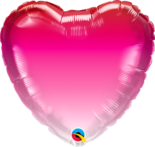 Pink Ombre Heart Balloon
