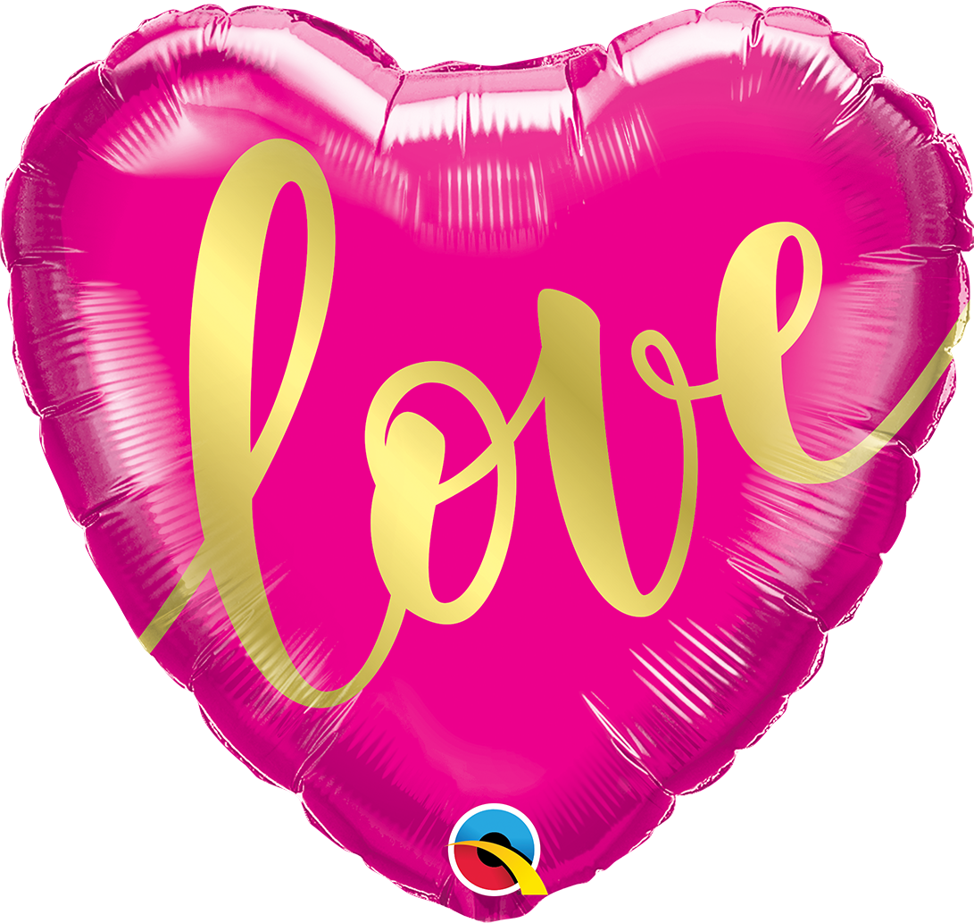 Pink Love Heart Balloon