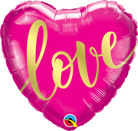 Pink Love Heart Balloon