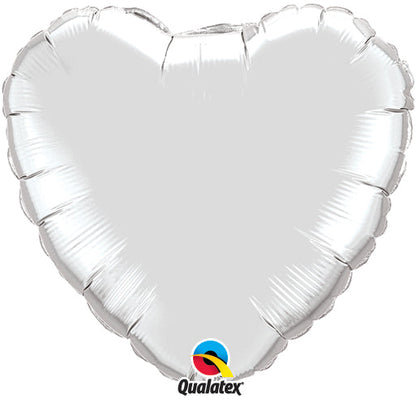 Giant Plain Foil Heart Balloon - PartyFeverLtd