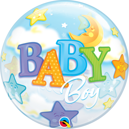 Baby Boy Pacifier Bubble Balloon - PartyFeverLtd