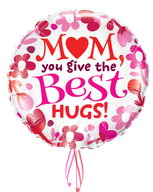 Mum Hugs Foil Balloon - PartyFeverLtd