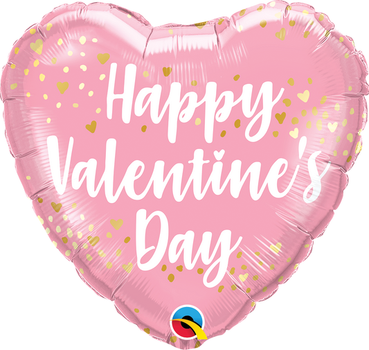 Pastel Pink Happy Valentine Balloon