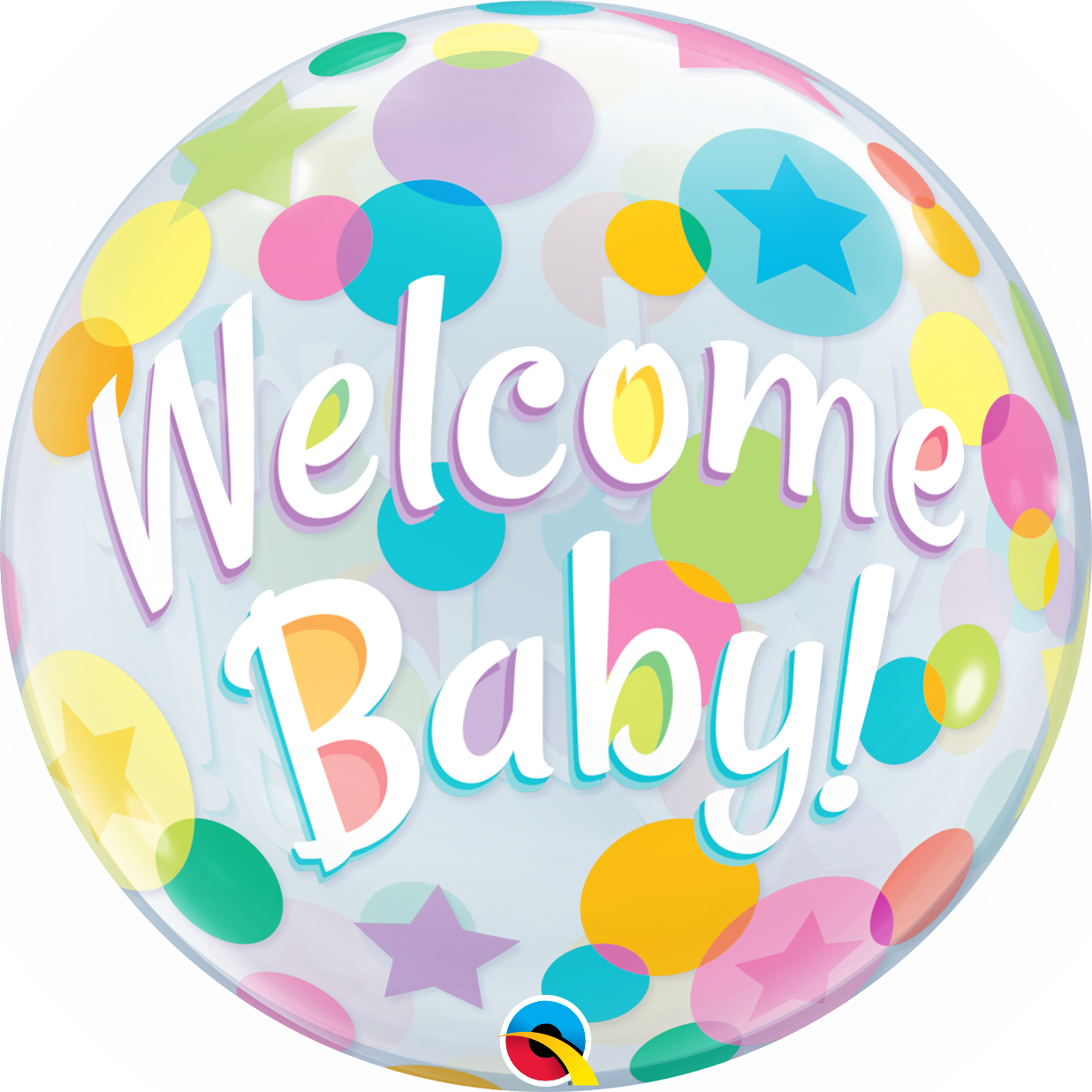 Welcome Baby Bubble Balloon - PartyFeverLtd