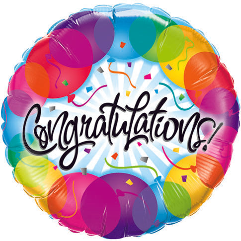 Balloons Around Congratulations Balloon - PartyFeverLtd