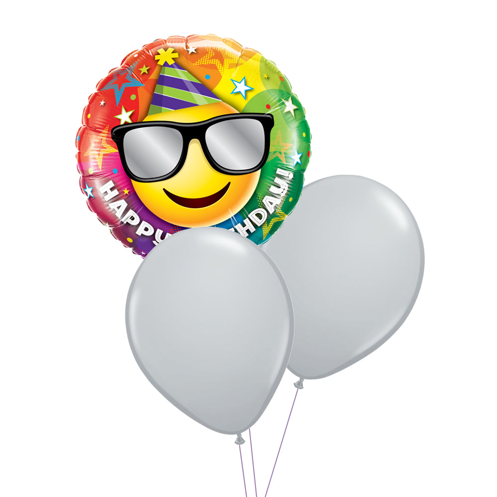 Smiley Glasses Birthday Balloon