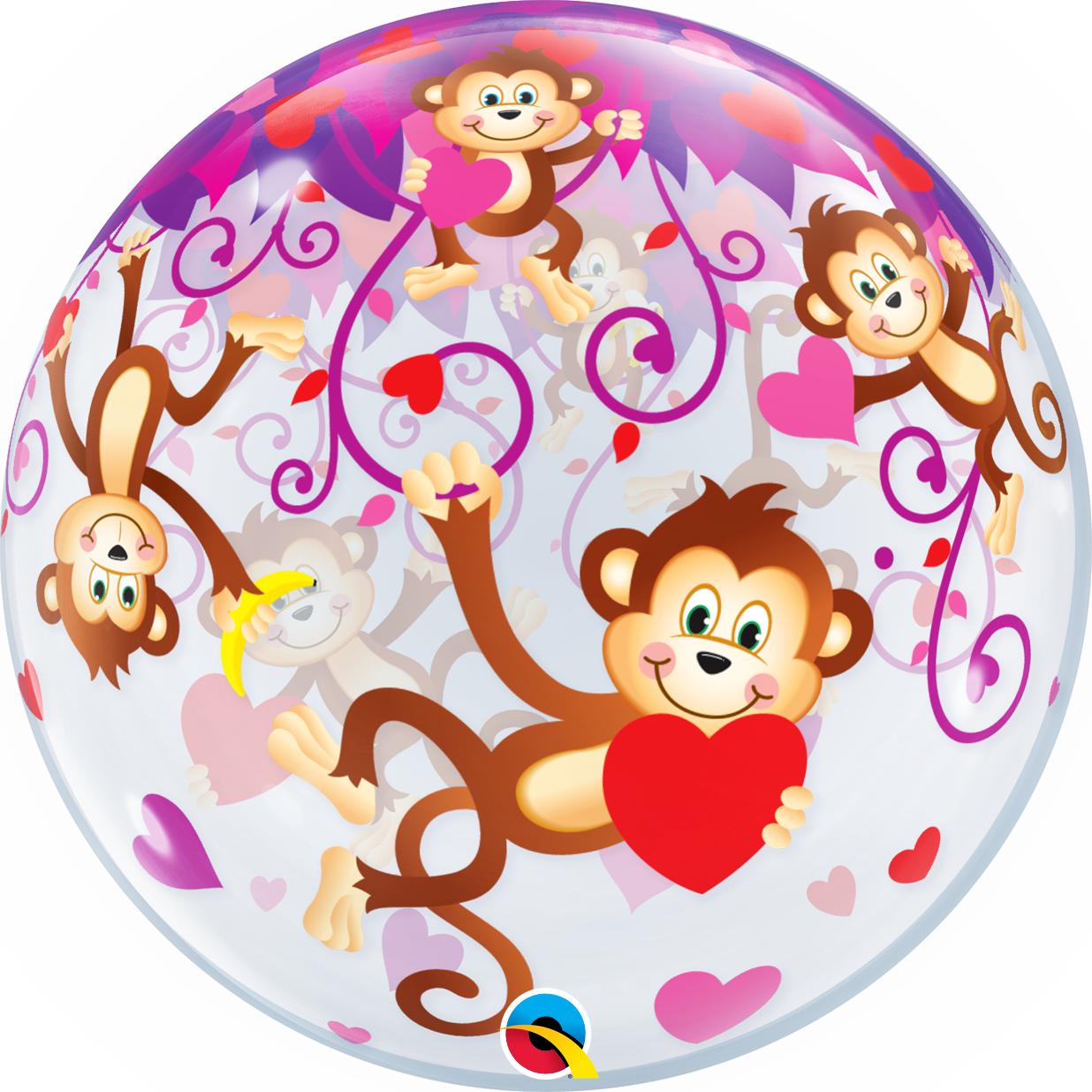 Valentine Bubble Balloon - PartyFeverLtd