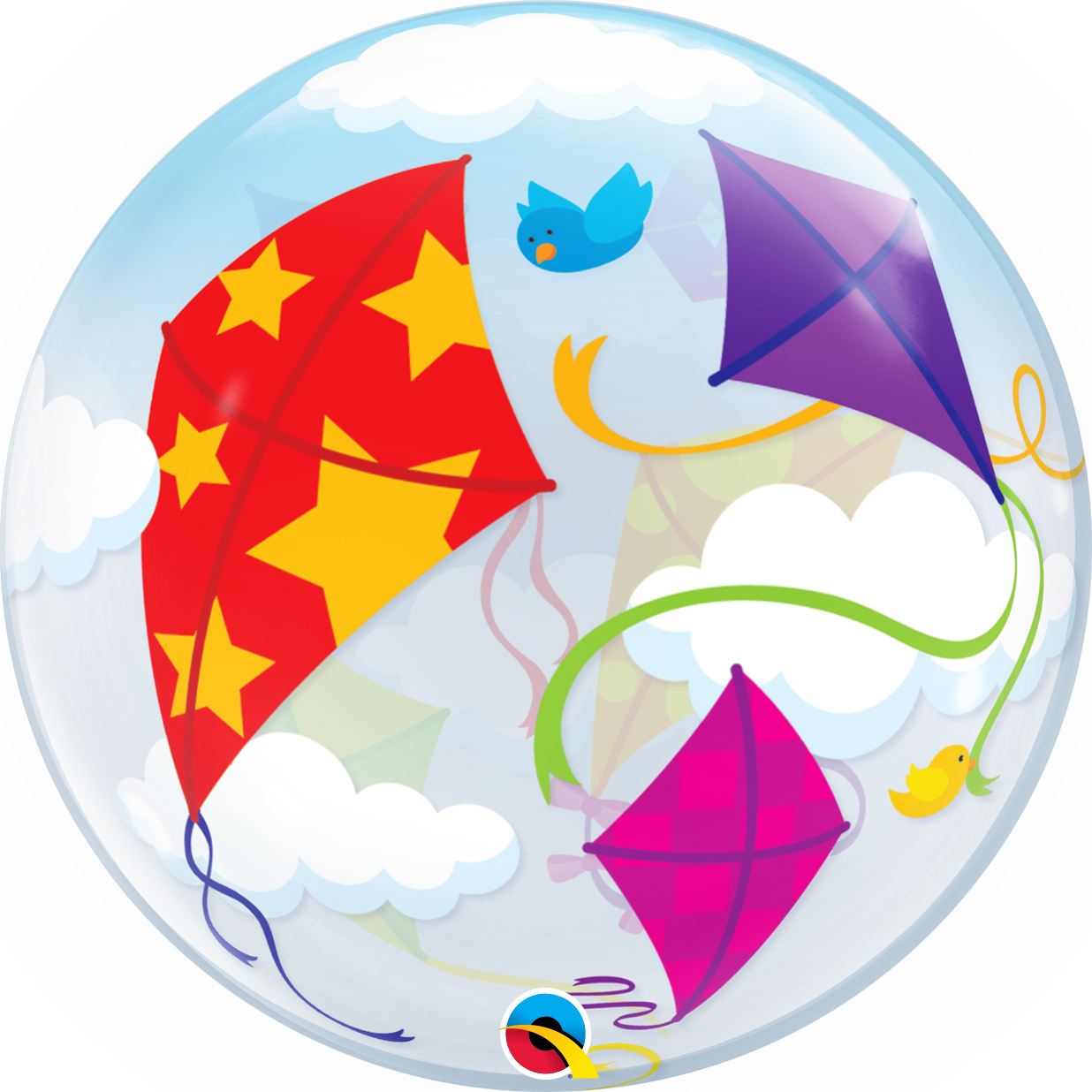 Bright Kites Bubble Balloon - PartyFeverLtd