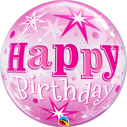 Happy Birthday Bubble Balloon Bouquet - PartyFeverLtd