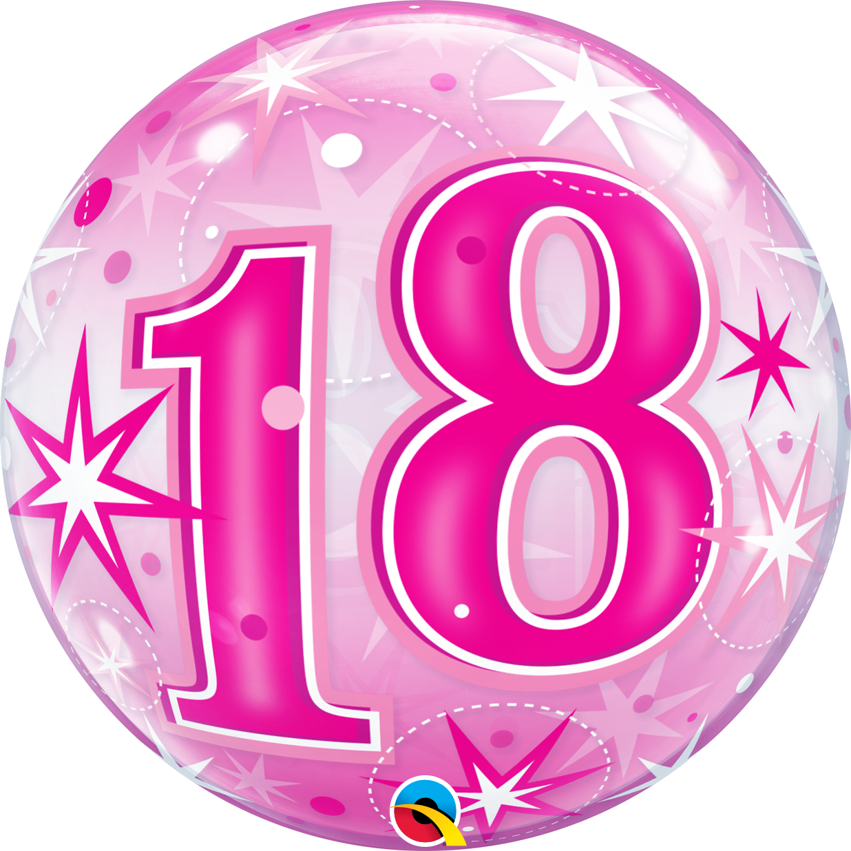 18th Birthday Bubble Balloon Bouquet - PartyFeverLtd