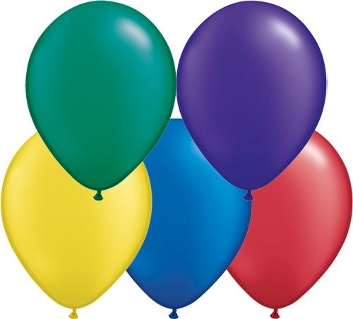 Helium Filled Plain Latex Balloon - PartyFeverLtd