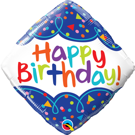 Birthday Scribbles Balloon - PartyFeverLtd