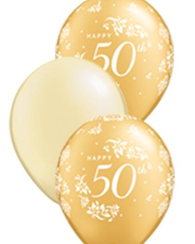 50th Anniversary Latex Centrepiece - PartyFeverLtd