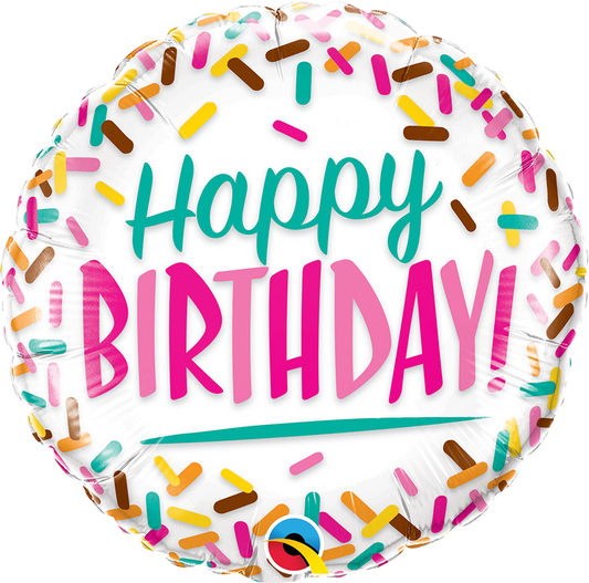 Birthday Sprinkles Balloon - PartyFeverLtd