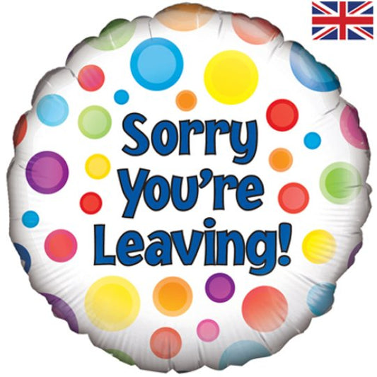 Sorry You're Leaving Dots Balloon