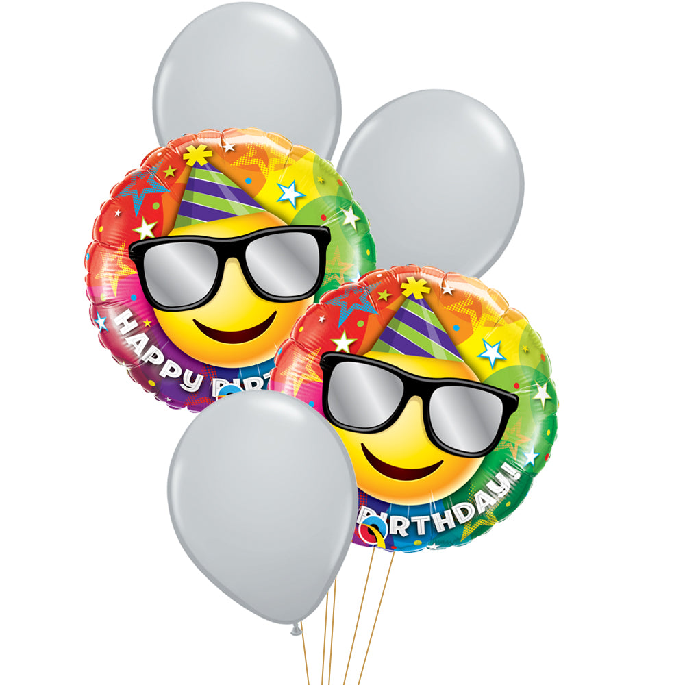 Smiley Glasses Birthday Balloon