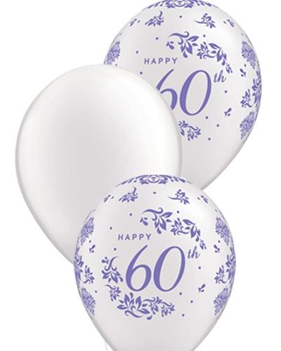 60th Anniversary Latex Centrepiece - PartyFeverLtd