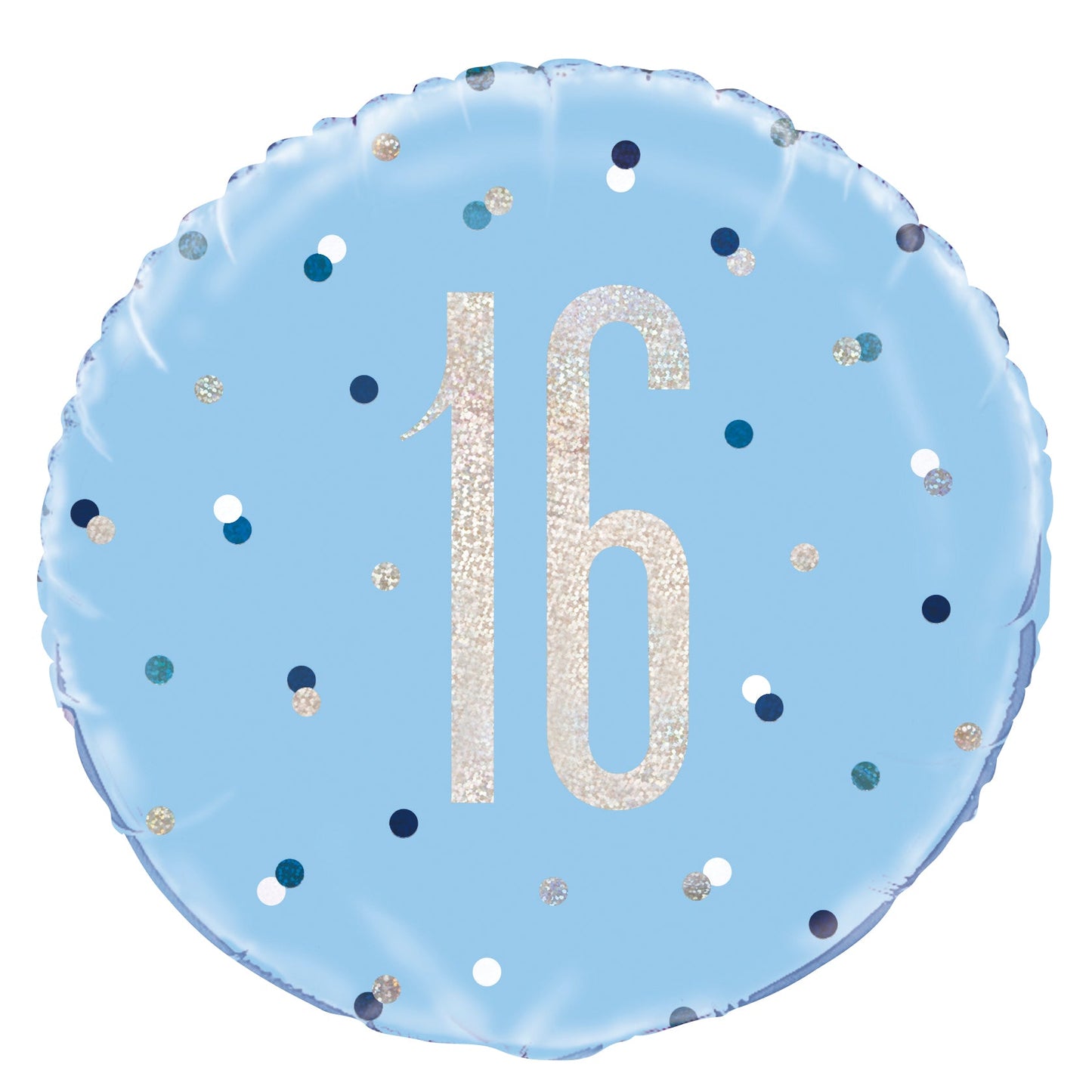 Glitz Blue 16th Birthday Balloon