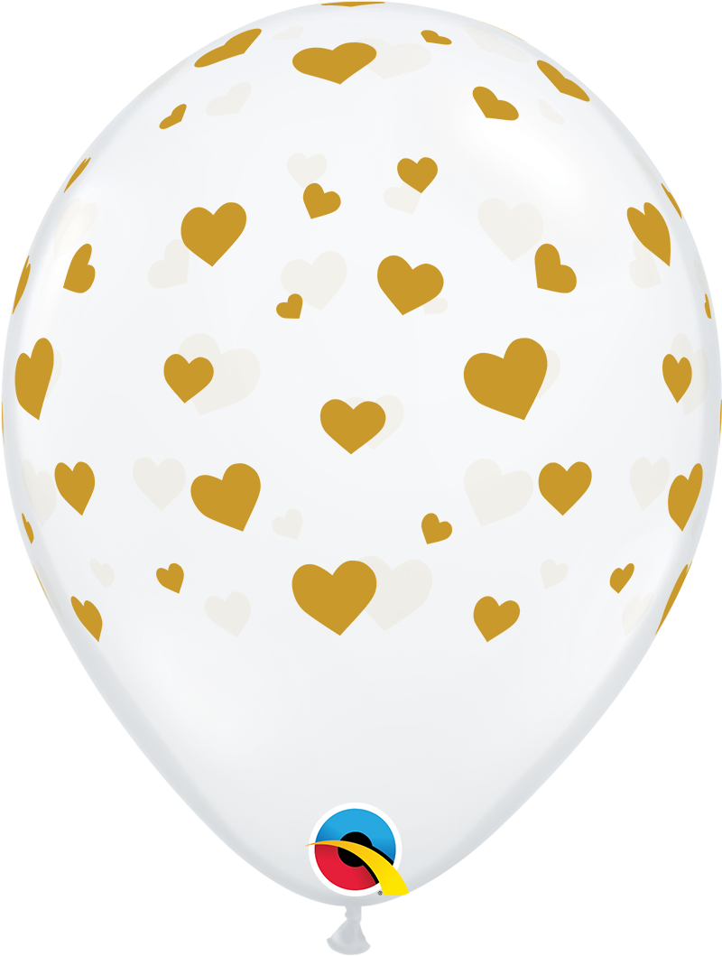 Random Gold Hearts-A-Round