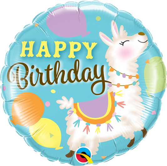 Birthday Llama Balloon - PartyFeverLtd