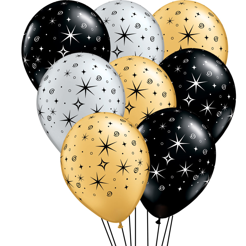 Metallic Star Mix Balloons