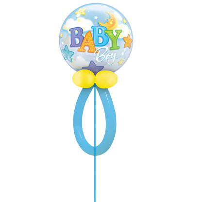 Baby Boy Pacifier Bubble Balloon - PartyFeverLtd