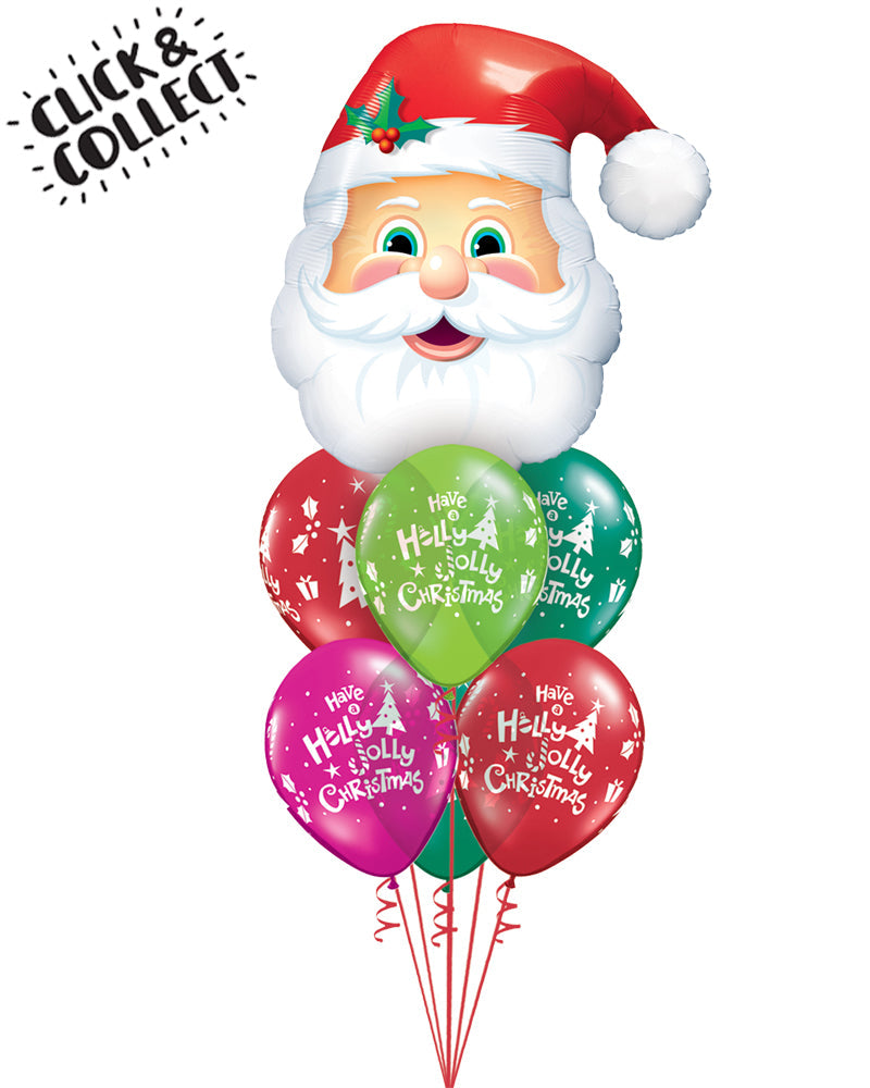 Fab Jolly Santa Balloon Bouquet - PartyFeverLtd