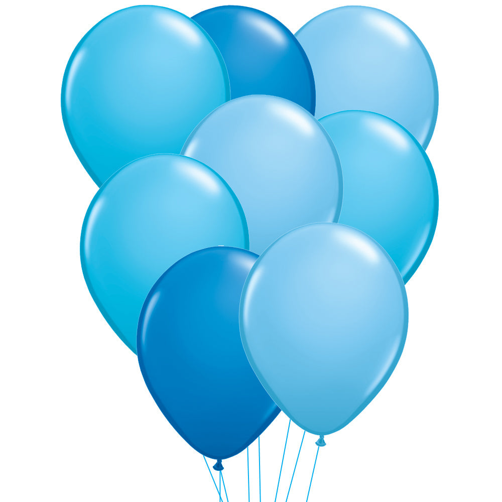 Blue Mix Balloons - PartyFeverLtd